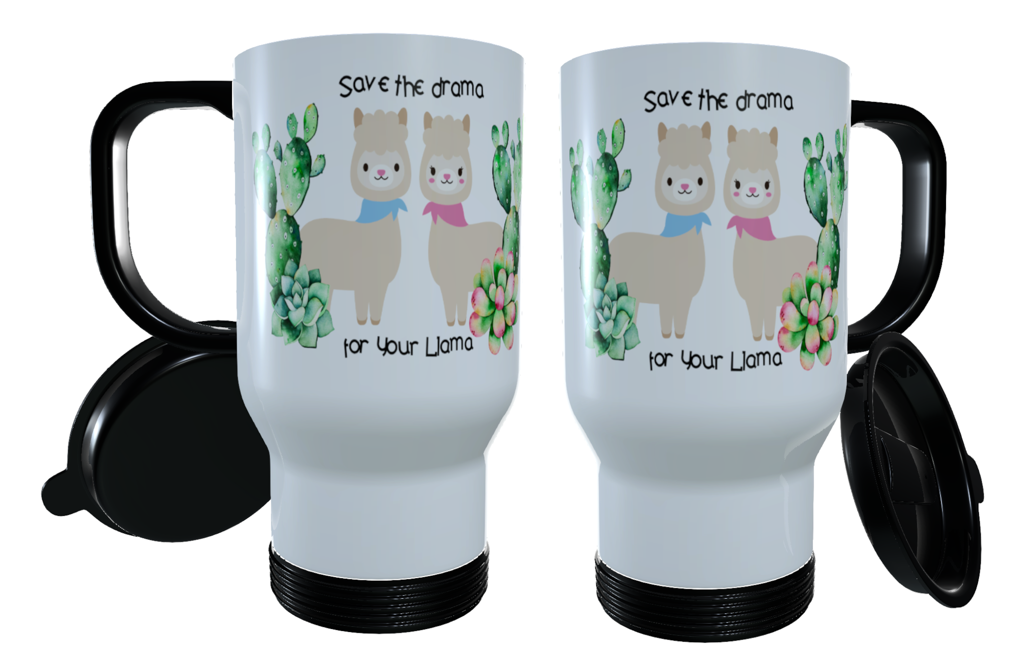 Save The Drama For Your Llama Travel Mug